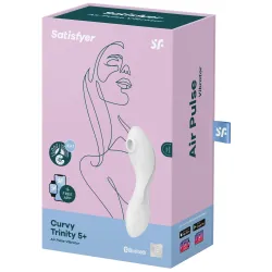 Satisfyer Stimulateur de clitoris connecté Curvy trinity 5+ Satisfyer Blanc